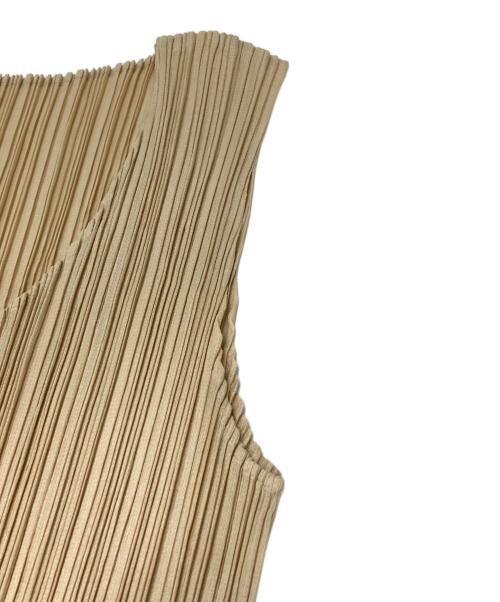 PLEATS PLEASE（プリーツプリーズ）PLEATS PLEASE (プリーツプリーズ) ノースリーブワンピース カーキ サイズ:2の古着・服飾アイテム