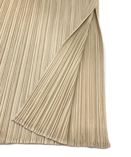 PLEATS PLEASE（プリーツプリーズ）PLEATS PLEASE (プリーツプリーズ) ノースリーブワンピース カーキ サイズ:2の古着・服飾アイテム