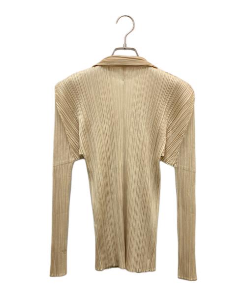 PLEATS PLEASE（プリーツプリーズ）PLEATS PLEASE (プリーツプリーズ) プリーツシャツ ベージュ サイズ:3の古着・服飾アイテム