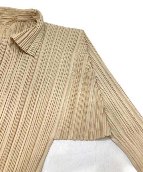 PLEATS PLEASE（プリーツプリーズ）PLEATS PLEASE (プリーツプリーズ) プリーツシャツ ベージュ サイズ:3の古着・服飾アイテム