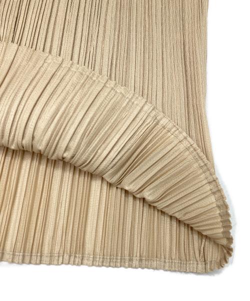 PLEATS PLEASE（プリーツプリーズ）PLEATS PLEASE (プリーツプリーズ) プリーツシャツ ベージュ サイズ:3の古着・服飾アイテム