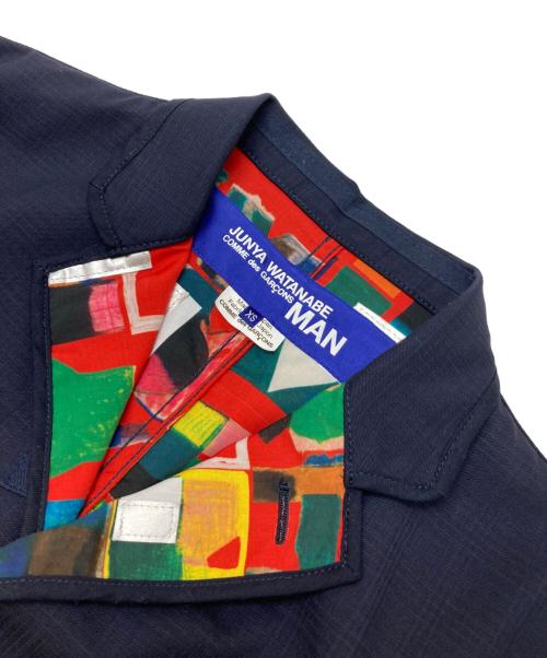 COMME des GARCONS JUNYA WATANABE MAN（コム デ ギャルソン ジュンヤ ワタナベ マン）COMME des GARCONS JUNYA WATANABE MAN (コム デ ギャルソン ジュンヤ ワタナベ マン) テーラードジャケット ネイビー サイズ:XSの古着・服飾アイテム