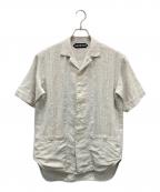 AUBERGEオーベルジュ）の古着「LINEN CUBA SHIRT」｜ベージュ
