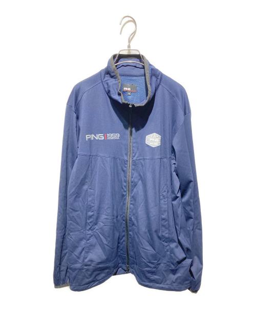 PiNG（ピン）PING (ピン) ナイロンジャケット ネイビー サイズ:ＬＬの古着・服飾アイテム