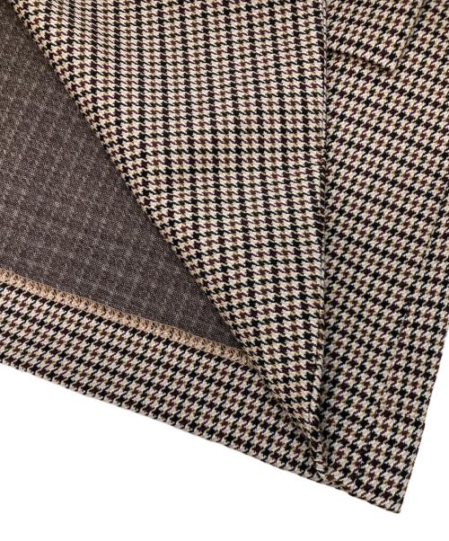 COGTHEBIGSMOKE（コグザビッグスモーク）COGTHEBIGSMOKE (コグザビッグスモーク) 千鳥柄テーラードジャケット ベージュ サイズ:不明(実寸参照)の古着・服飾アイテム