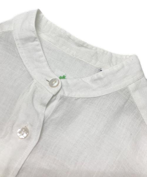 finamore（フィナモレ）finamore (フィナモレ) リネンシャツワンピース ホワイト サイズ:40の古着・服飾アイテム