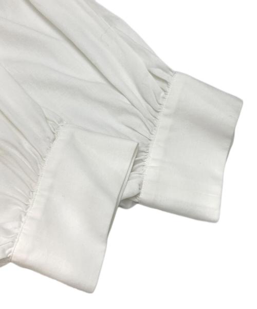 BALLSEY（ボールジィ）BALLSEY (ボールジィ) クリスタルコットンボリュームスリーブブラウス ホワイト サイズ:36の古着・服飾アイテム