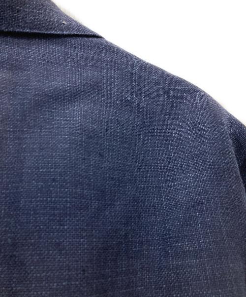 TOMORROW LAND PILGRIM（トゥモローランド ピルグリム）TOMORROW LAND PILGRIM (トゥモローランド ピルグリム) ウールリネン シングルブレステッド2Bジャケット ネイビー サイズ:44の古着・服飾アイテム