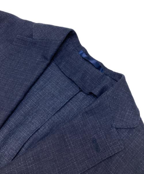 TOMORROW LAND PILGRIM（トゥモローランド ピルグリム）TOMORROW LAND PILGRIM (トゥモローランド ピルグリム) ウールリネン シングルブレステッド2Bジャケット ネイビー サイズ:44の古着・服飾アイテム