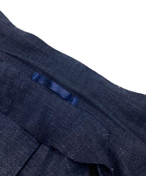 TOMORROW LAND PILGRIM（トゥモローランド ピルグリム）TOMORROW LAND PILGRIM (トゥモローランド ピルグリム) ウールリネン シングルブレステッド2Bジャケット ネイビー サイズ:44の古着・服飾アイテム