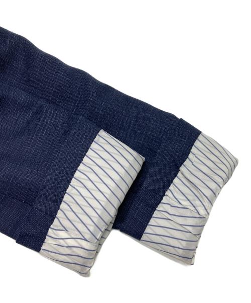 TOMORROW LAND PILGRIM（トゥモローランド ピルグリム）TOMORROW LAND PILGRIM (トゥモローランド ピルグリム) ウールリネン シングルブレステッド2Bジャケット ネイビー サイズ:44の古着・服飾アイテム