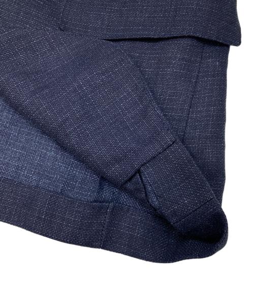 TOMORROW LAND PILGRIM（トゥモローランド ピルグリム）TOMORROW LAND PILGRIM (トゥモローランド ピルグリム) ウールリネン シングルブレステッド2Bジャケット ネイビー サイズ:44の古着・服飾アイテム