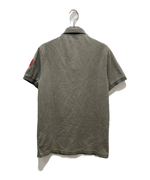 MONCLER（モンクレール）MONCLER (モンクレール) ポロシャツ グレー サイズ:Sの古着・服飾アイテム