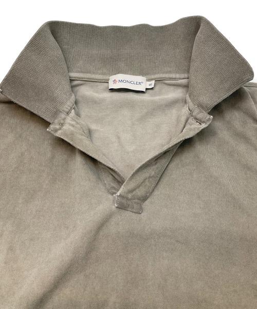 MONCLER（モンクレール）MONCLER (モンクレール) ポロシャツ グレー サイズ:Sの古着・服飾アイテム