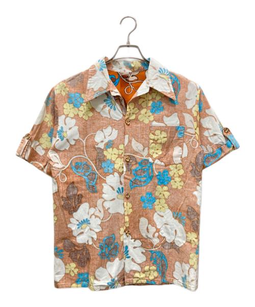 JANTZEN（ジャンセン）JANTZEN (ジャンセン) アロハシャツ ブラウン サイズ:Lの古着・服飾アイテム