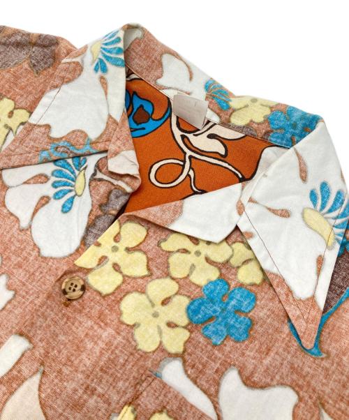 JANTZEN（ジャンセン）JANTZEN (ジャンセン) アロハシャツ ブラウン サイズ:Lの古着・服飾アイテム