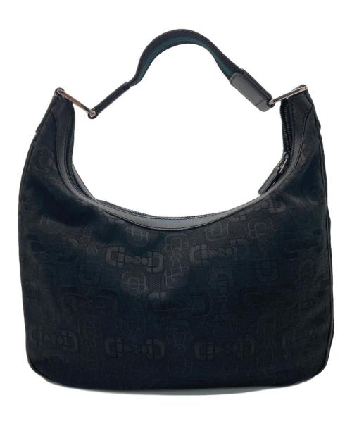 GUCCI（グッチ）GUCCI (グッチ) ホースビット柄ワンショルダーバッグ ブラックの古着・服飾アイテム