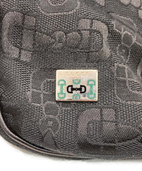 GUCCI（グッチ）GUCCI (グッチ) ホースビット柄ワンショルダーバッグ ブラックの古着・服飾アイテム