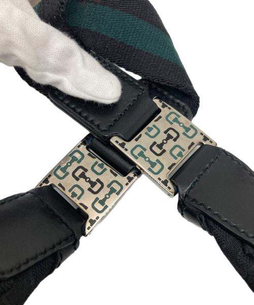 GUCCI（グッチ）GUCCI (グッチ) ホースビット柄ワンショルダーバッグ ブラックの古着・服飾アイテム