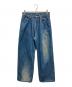 refomed（リフォメッド）の古着「RIGHT HANDED DENIM PANTS」｜ブルー