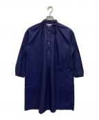 Honneteオネット）の古着「THOMAS MASONブラウスワンピース」｜ネイビー