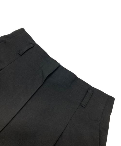 Nala（ナラ）Nala (ナラ) ハイウエストテーパードタックパンツ ブラック サイズ:Mの古着・服飾アイテム