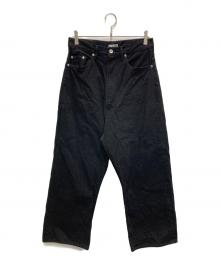 OUT OF FRAME（アウトオブフレーム）の古着「long long rise デニム」｜ブラック