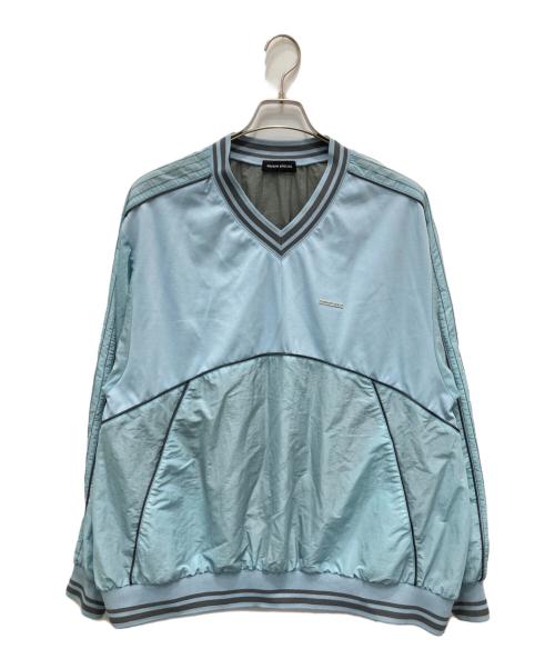 MAISON SPECIAL（メゾンスペシャル）MAISON SPECIAL (メゾンスペシャル) Piping Sideline Tops ブルー サイズ:FREEの古着・服飾アイテム