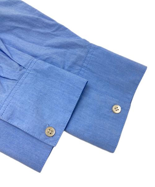 JOURNAL STANDARD（ジャーナルスタンダード）JOURNAL STANDARD (ジャーナルスタンダード) フーディドロストヘムシャツ ブルー サイズ:不明（実寸参照）の古着・服飾アイテム