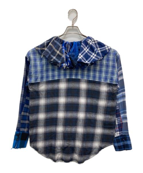 MIYAGIHIDETAKA（ミヤギヒデタカ）MIYAGIHIDETAKA (ミヤギヒデタカ) STYLE&EDIT 再構築ブラウス ブルー サイズ:FREEの古着・服飾アイテム