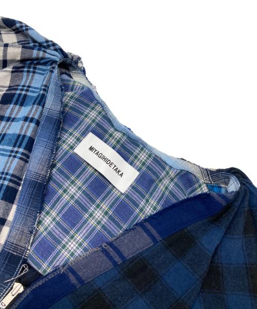 MIYAGIHIDETAKA（ミヤギヒデタカ）MIYAGIHIDETAKA (ミヤギヒデタカ) STYLE&EDIT 再構築ブラウス ブルー サイズ:FREEの古着・服飾アイテム