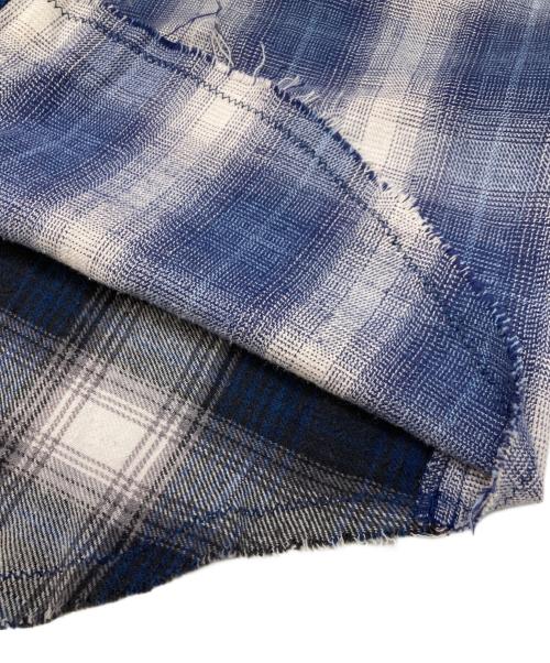 MIYAGIHIDETAKA（ミヤギヒデタカ）MIYAGIHIDETAKA (ミヤギヒデタカ) STYLE&EDIT 再構築ブラウス ブルー サイズ:FREEの古着・服飾アイテム