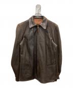 W.B PLACE&COダブリュービープレイスアンドコー）の古着「ヴィンテージレザージャケット」｜ブラウン