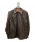 W.B PLACE&CO（ダブリュービープレイスアンドコー）の古着「ヴィンテージレザージャケット」｜ブラウン