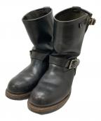 RED WINGレッドウィング）の古着「エンジニアブーツ」｜ブラック