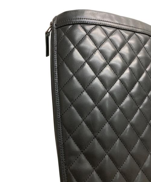 CHANEL（シャネル）CHANEL (シャネル) ココマークマトラッセロングブーツ ブラック サイズ:38の古着・服飾アイテム