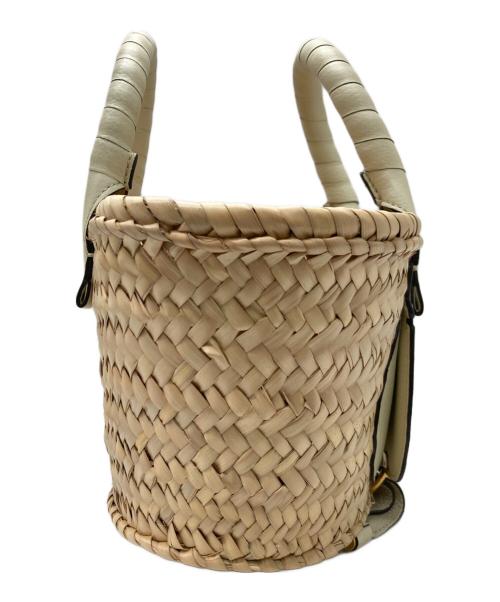 Chloe（クロエ）Chloe (クロエ) MARCIE ミニバスケットバッグ ベージュの古着・服飾アイテム