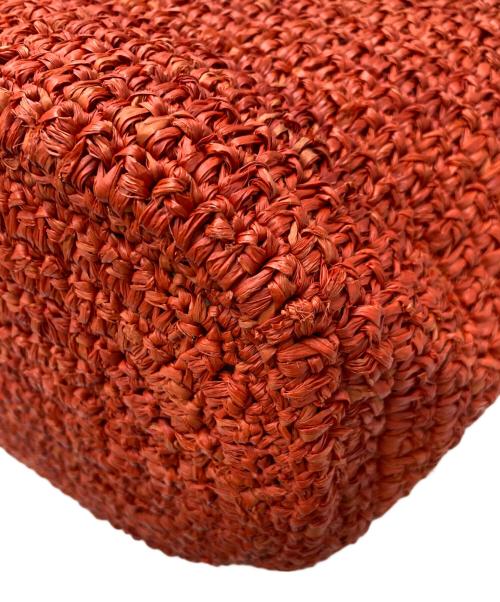 HELEN KAMINSKI（ヘレンカミンスキー）HELEN KAMINSKI (ヘレンカミンスキー) ラフィアハンドバッグ オレンジの古着・服飾アイテム