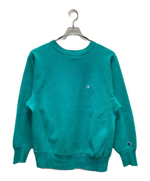 Champion REVERSE WEAVE（チャンピオン リバース ウィーブ）Champion REVERSE WEAVE (チャンピオン リバース ウィーブ) リバースウィーブスウェット ターコイズブルー サイズ:Lの古着・服飾アイテム