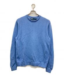 POLO RALPH LAUREN（ポロ・ラルフローレン）の古着「コットンニット」｜スカイブルー