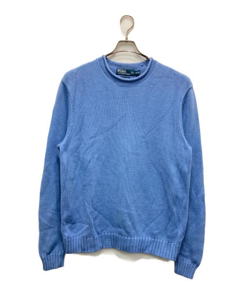 POLO RALPH LAUREN（ポロ・ラルフローレン）POLO RALPH LAUREN (ポロ・ラルフローレン) コットンニット スカイブルー サイズ:XLの古着・服飾アイテム