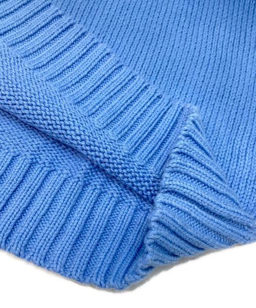 POLO RALPH LAUREN（ポロ・ラルフローレン）POLO RALPH LAUREN (ポロ・ラルフローレン) コットンニット スカイブルー サイズ:XLの古着・服飾アイテム