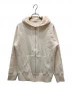 atelier naruseアトリエナルセ）の古着「コットン吊裏毛スウェットパーカー フーディー」｜ベージュ