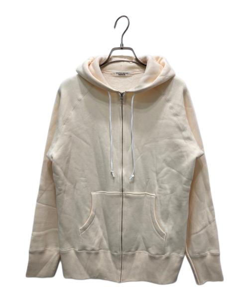 atelier naruse（アトリエナルセ）atelier naruse (アトリエナルセ) コットン吊裏毛スウェットパーカー フーディー ベージュ サイズ:FREEの古着・服飾アイテム
