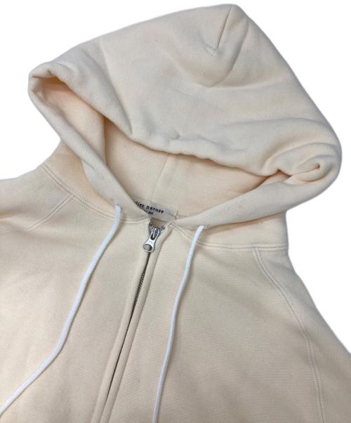 atelier naruse（アトリエナルセ）atelier naruse (アトリエナルセ) コットン吊裏毛スウェットパーカー フーディー ベージュ サイズ:FREEの古着・服飾アイテム