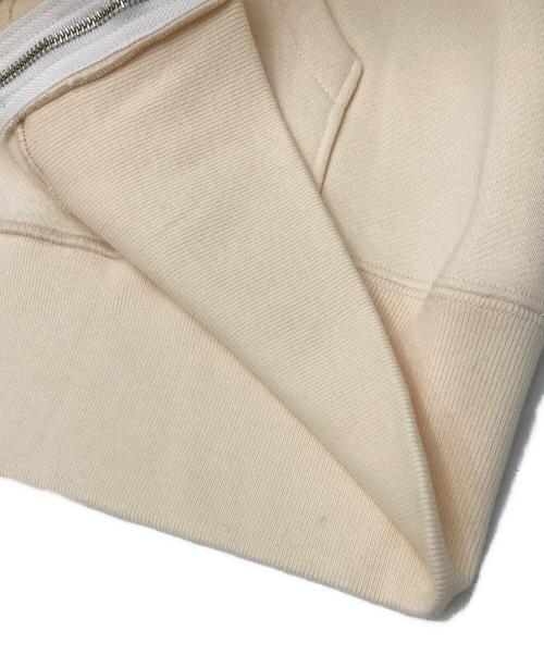 atelier naruse（アトリエナルセ）atelier naruse (アトリエナルセ) コットン吊裏毛スウェットパーカー フーディー ベージュ サイズ:FREEの古着・服飾アイテム