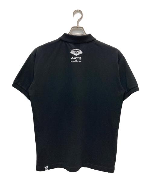 Aape BY A BATHING APE（エーエイプ バイ アベイシングエイプ）Aape BY A BATHING APE (エーエイプ バイ アベイシングエイプ) ポロシャツ ブラック サイズ:Mの古着・服飾アイテム