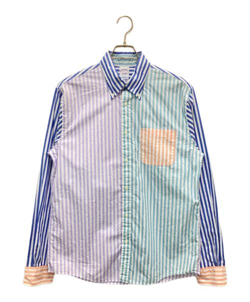 BROOKS BROTHERS（ブルックスブラザーズ）BROOKS BROTHERS (ブルックスブラザーズ) コットンポプリン ファンストライプ フライデーシャツ マルチカラー サイズ:Mの古着・服飾アイテム