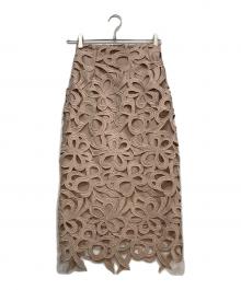 CELFORD（セルフォード）の古着「リボンレース スカート」｜ピンク