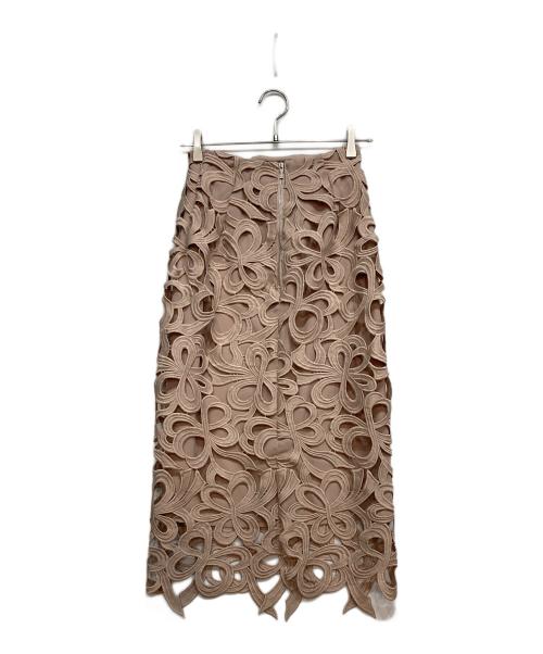 CELFORD（セルフォード）CELFORD (セルフォード) リボンレース スカート ピンク サイズ:36の古着・服飾アイテム